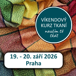 Víkendový kurz tkaní<br>(19. - 20. září 2026, Praha)